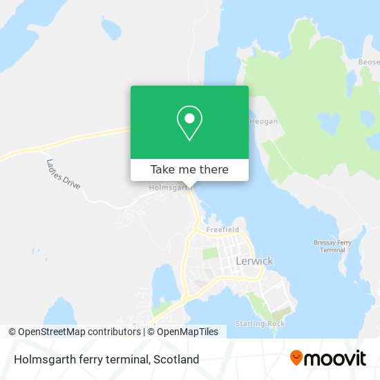 Holmsgarth ferry terminal map