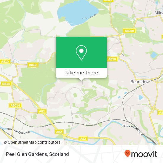 Peel Glen Gardens map