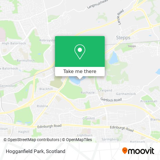 Hogganfield Park map