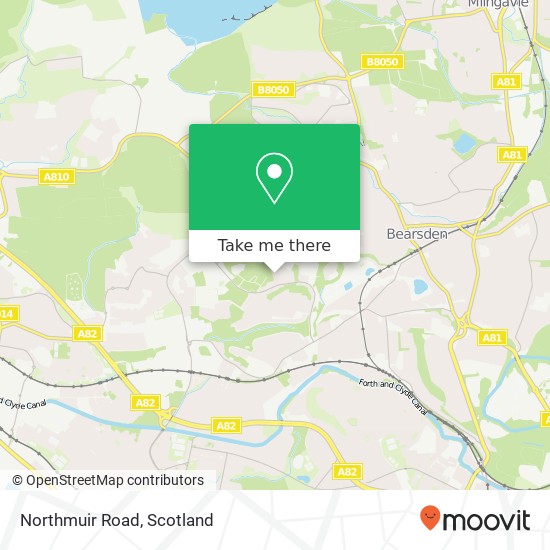Northmuir Road map