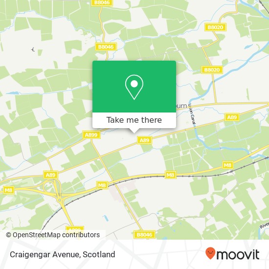 Craigengar Avenue map