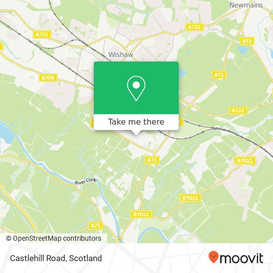 Castlehill Road map