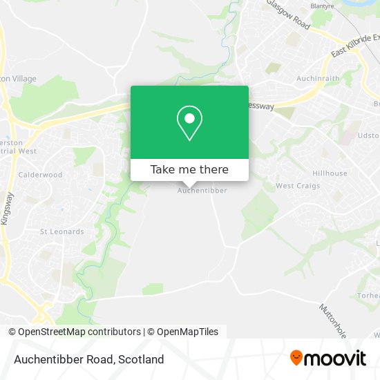 Auchentibber Road map