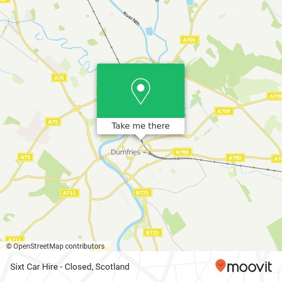 Sixt Car Hire - Closed map