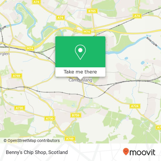 Benny's Chip Shop map