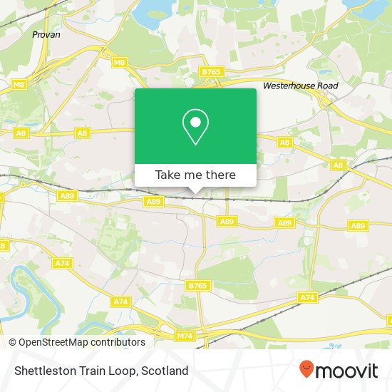 Shettleston Train Loop map