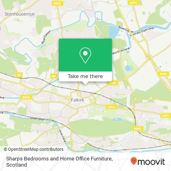 Sharps Bedrooms and Home Office Furniture map