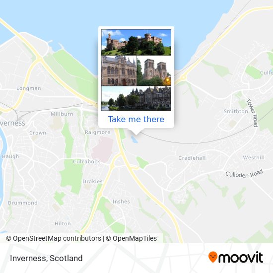 Inverness map