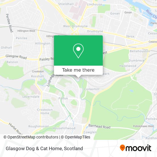 Glasgow Dog & Cat Home map