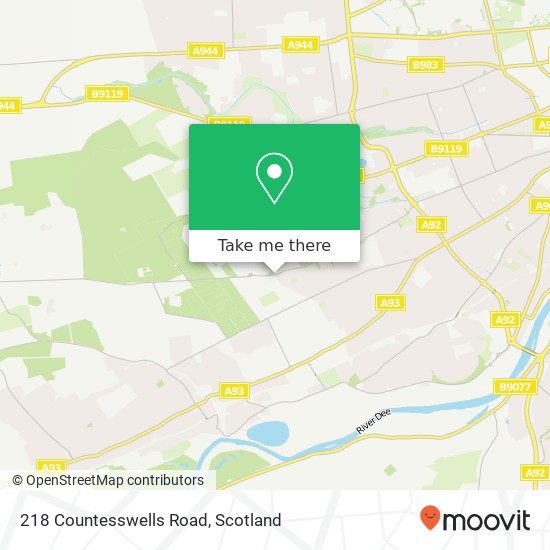 218 Countesswells Road map