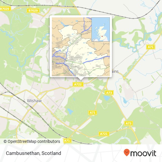 Cambusnethan map