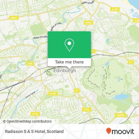 Radisson S A S Hotel map