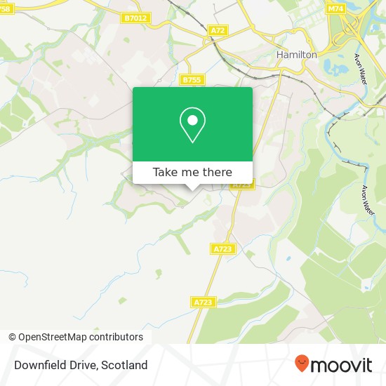 Downfield Drive map