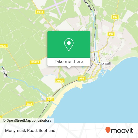 Monymusk Road map