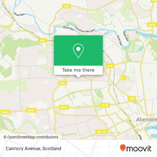 Cairncry Avenue map