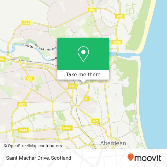 Saint Machar Drive map
