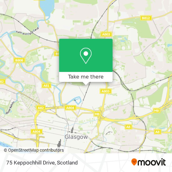 75 Keppochhill Drive map