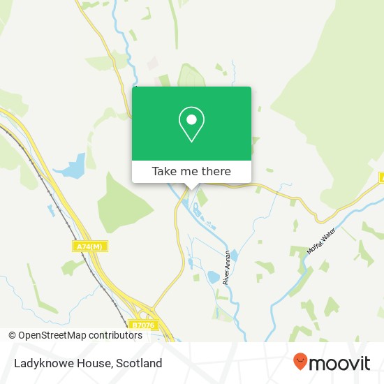 Ladyknowe House map