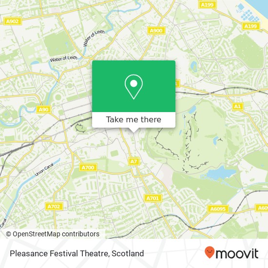 Pleasance Festival Theatre map