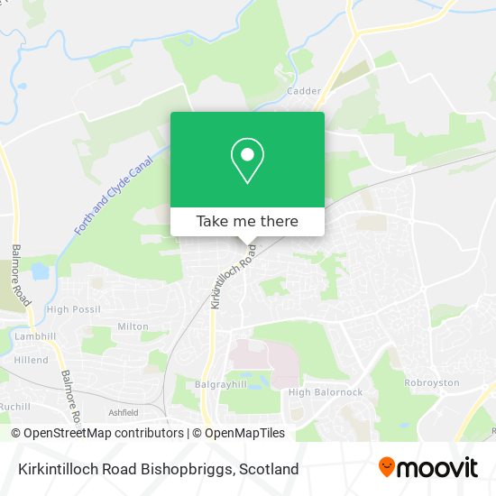 Kirkintilloch Road Bishopbriggs map