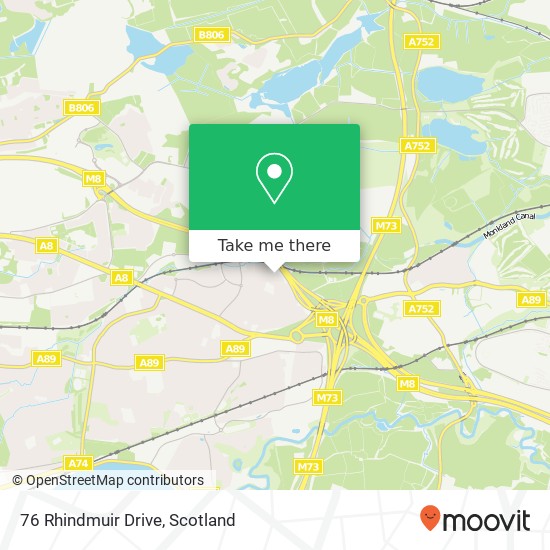 76 Rhindmuir Drive map