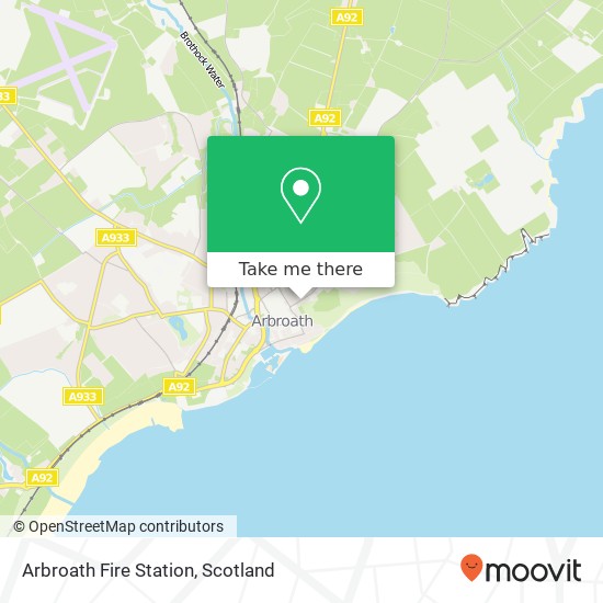 Arbroath Fire Station map
