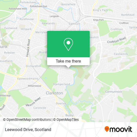 Leewood Drive map