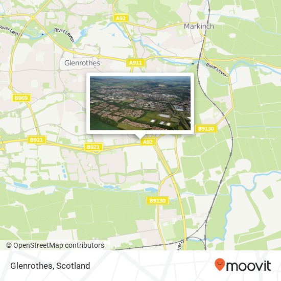 Glenrothes map