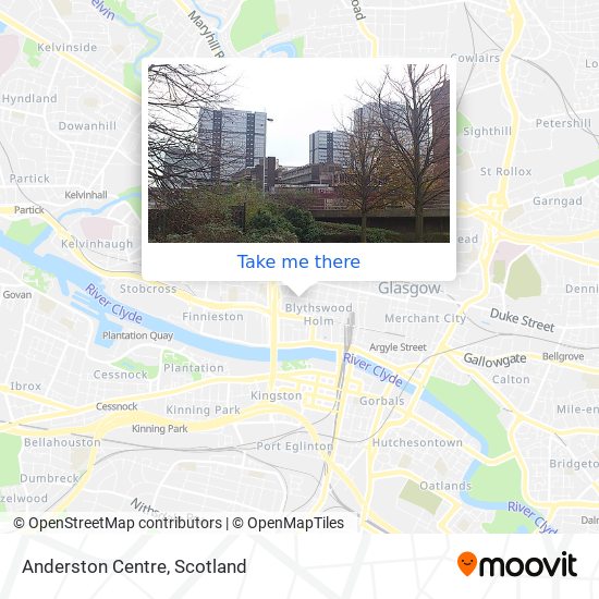 Anderston Centre map