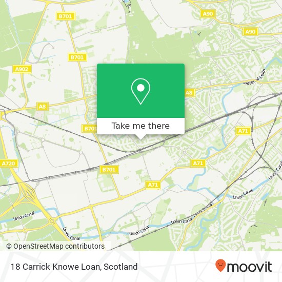 18 Carrick Knowe Loan map