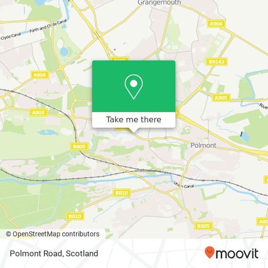 Polmont Road map