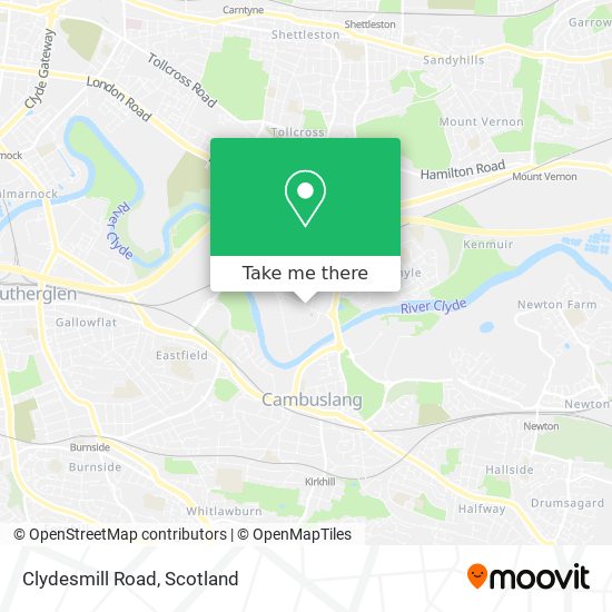 Clydesmill Road map