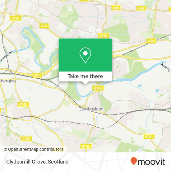Clydesmill Grove map