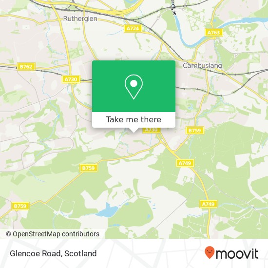Glencoe Road map