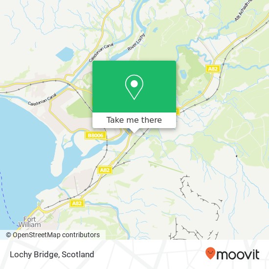 Lochy Bridge map