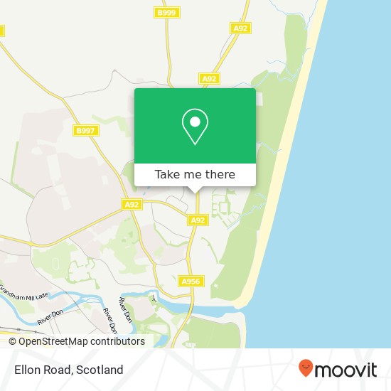 Ellon Road map