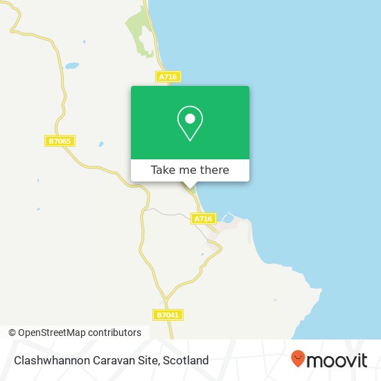 Clashwhannon Caravan Site map