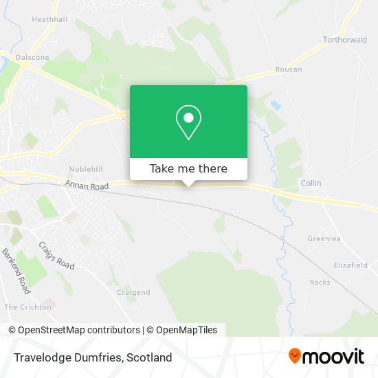 Travelodge Dumfries map