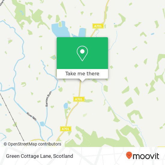 Green Cottage Lane map