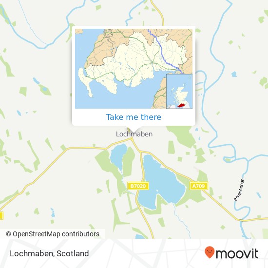 Lochmaben map