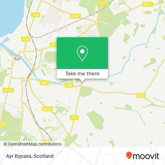 Ayr Bypass map