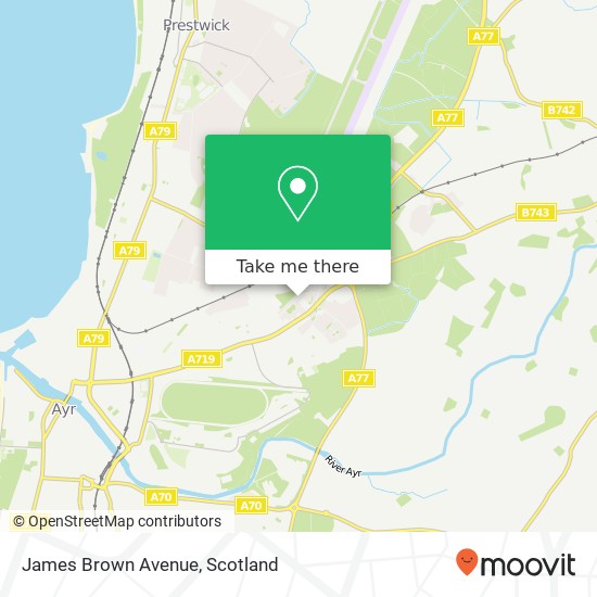 James Brown Avenue map