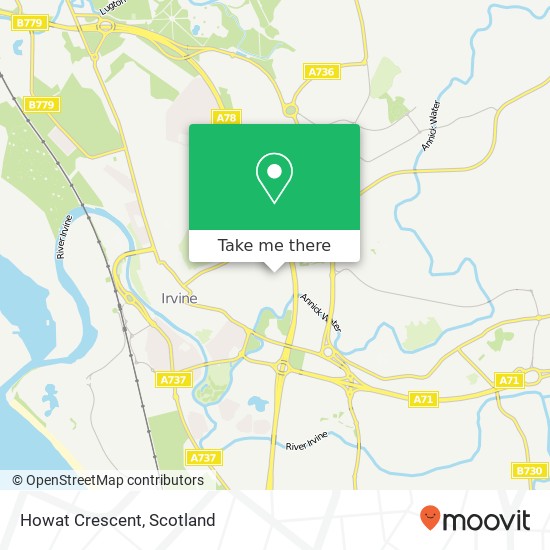 Howat Crescent map
