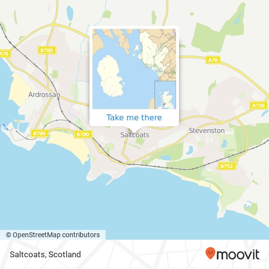 Saltcoats map