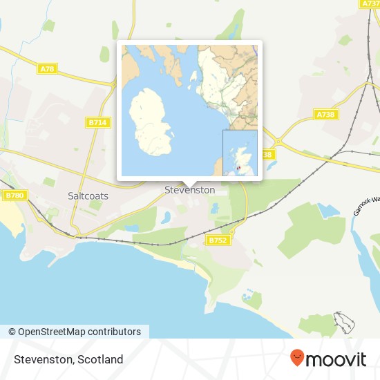 Stevenston map