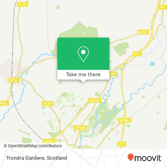 Trondra Gardens map