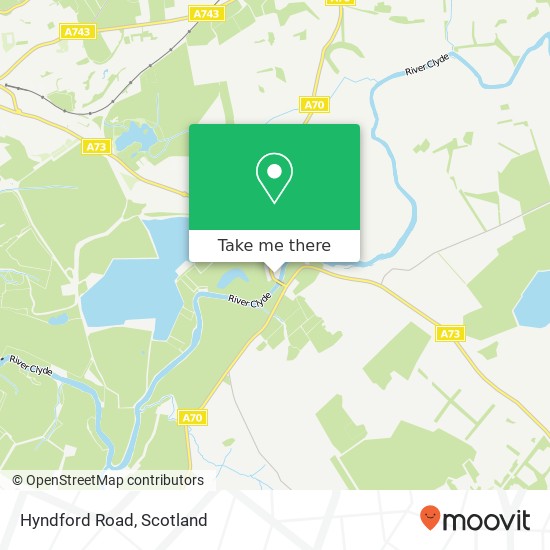Hyndford Road map