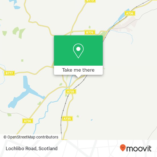 Lochlibo Road map