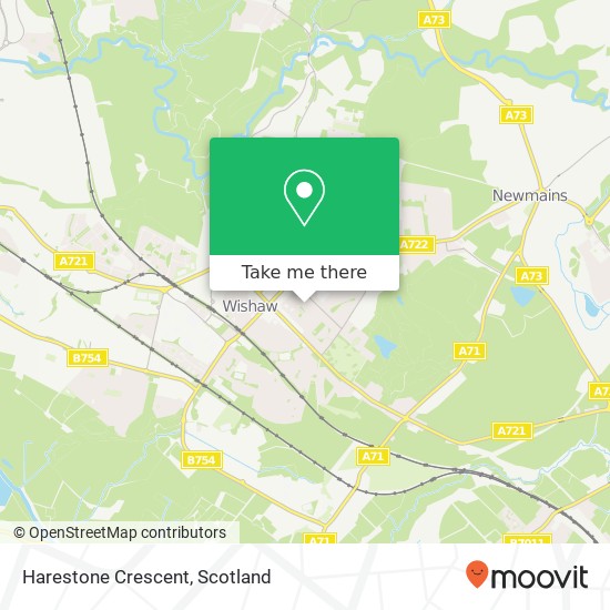 Harestone Crescent map