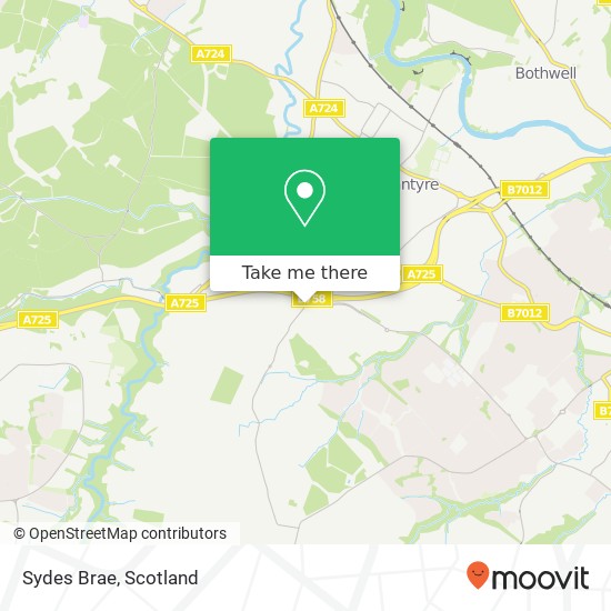 Sydes Brae map